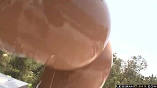 i'm so horny watching milfs slip in oil at pool