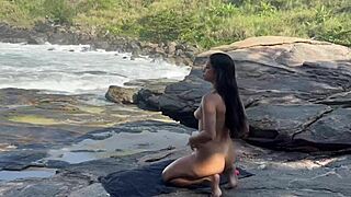 I Stayed All Open On The Beach With A Giant Cock