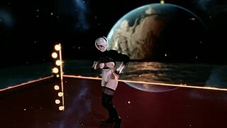 Wow, that 2B sexy dance is so hot!