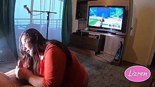 Intimate Moments While She Wins At Fortnite