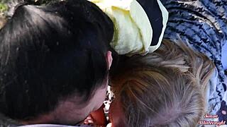 Who Knew Outdoor Double Blowjob in a Car Trunk Could Be So Hot?