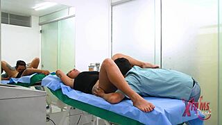 Venezuelan busty babe fucks doctor and cums inside?