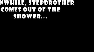 Caught stepsister in the act, spanked and fucked her