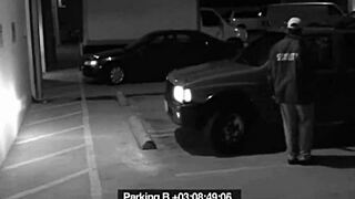 स्लट फाइन रिलीफ के लिए सिक्योरिटी गार्ड को ब्लो करती है