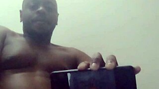 Orgasming to solo ebony videos while testing my new phone for functionality.