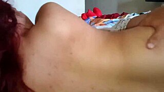 Stepsister redhead with beautiful tits rides in cowgirl and doggystyle