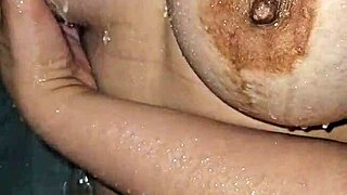 mature latina milf in shower with monster cock 😏