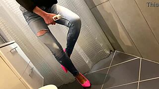 Desperate German Teases With Blowjob After Pee Play