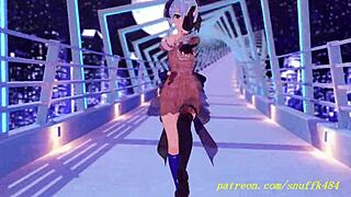 Watch Suisei Dance in 3D Hololive Hentai?