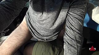 Want an assjob and thigh fuck? Pre-cum on green shorts in POV fetish session.