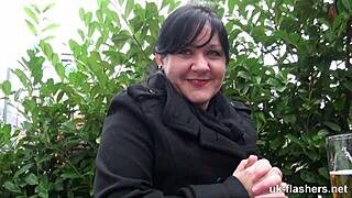 Chubby British Amateur Rubs In Wrong Places On Bus