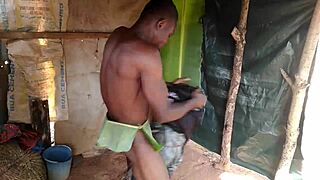 handsome guy gets cumshot after fucking hard