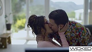 my nerdy gf with big tits fucked hard 😍