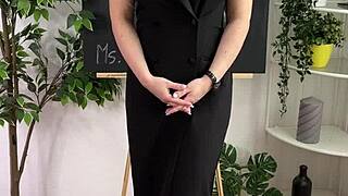Beautiful Teacher In Roleplay With Glasses And Nylon.