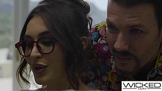 my nerdy gf with big tits fucked hard 😍