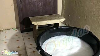 Weekend Laundry Duties as a Housewife. Part Two.