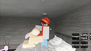 roblox sex condo where characters engage in big ass blowjob and creampie doggystyle