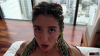 Step sister begs for brother's cock 😏