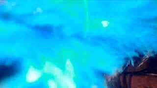 masked ebony gives blowjob, swallows cum