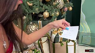 Daddy Pounds My Ass for Christmas Anal Creampie