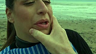Beautiful Italian Babe Silvia Soprano Dominated Roughly On The Beach In Norway In A Cinematic Adventure With Hard Slapping Spitting And Kinky Play