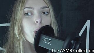 ear licking asmr with blue eyes and alternative fetish vibes