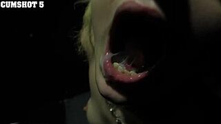 evie sucks monster cock like a pro in teen scene