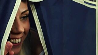 Gorgeous Babe Facialized In CFNM?