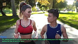 i saw a wife and stepmother jogging together