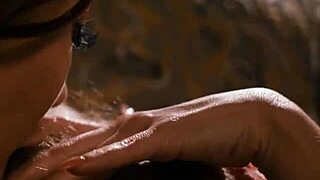 Britney Amber and Sabina Rouge lick each other's hairy pussies until they cum