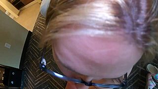 Pregnant housewife swallows stranger's cum