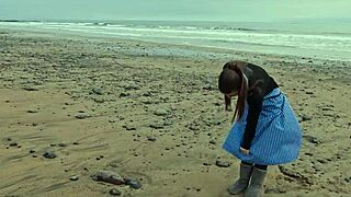 Beautiful Italian Babe Silvia Soprano Dominated Roughly On The Beach In Norway In A Cinematic Adventure With Hard Slapping Spitting And Kinky Play