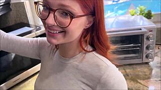 Redhead Step Daughter Naomi Hughes Filled With Cum By Alex Adams!