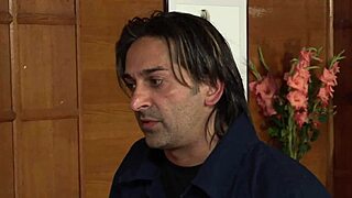 the delivery man makes me, the horny chief, cum several times before jizzing on my boobs and face