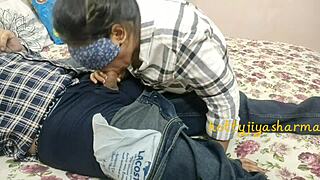 Young Slutty Step Sister Sucks Cock in Front of Friends