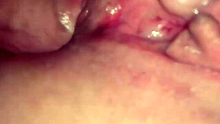 Late night private sextape where the wife cleans the cock with her mouth