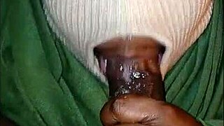 I love the super sloppy deep throat blowjob from masked girl