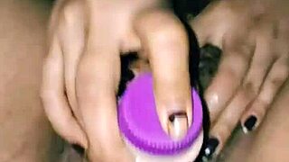Desi Hot Indian Girl Inserts Dildo In Hairy Pussy! Moaning Loud!