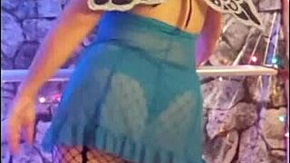 Hotwife Steffi dances pussy in panties with toys