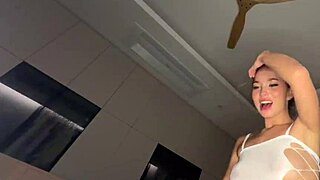 Beautiful Skinny Teen Blows Bodybuilder Before He Fucks Her Hard