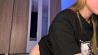 Young amateur explores fingering her shaved virgin pussy for the first time on webcam