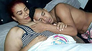 stepmother gives pov blowjob to her stepson