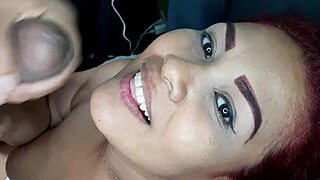 stepmother gives pov blowjob to her stepson