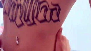 Watch me unleash my latina heat in first pov - sloppy deepthroat masturbation & cum on tits