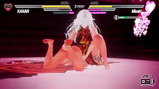 i'm playing this lesbian game and it's so hot, the characters are battling with passion