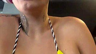 Sweaty Blonde With Big Tits Gets Wet Pussy At Copacabana Beach Gym