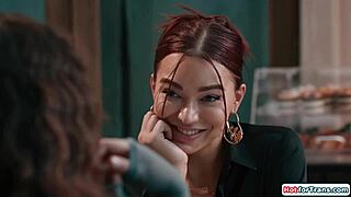 fucking my tgirl college girlfriend in her cafe