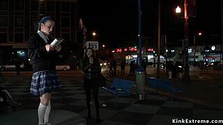 preacher's teen gets group fucked outdoors in humiliation