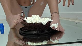 giggles feet get wet at the beach