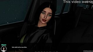 karin gives handjobs to dr larkin in the car during their 3d dating game